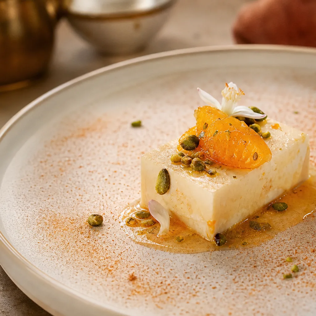 Dessert méditerranéen revisité, fin et délicat