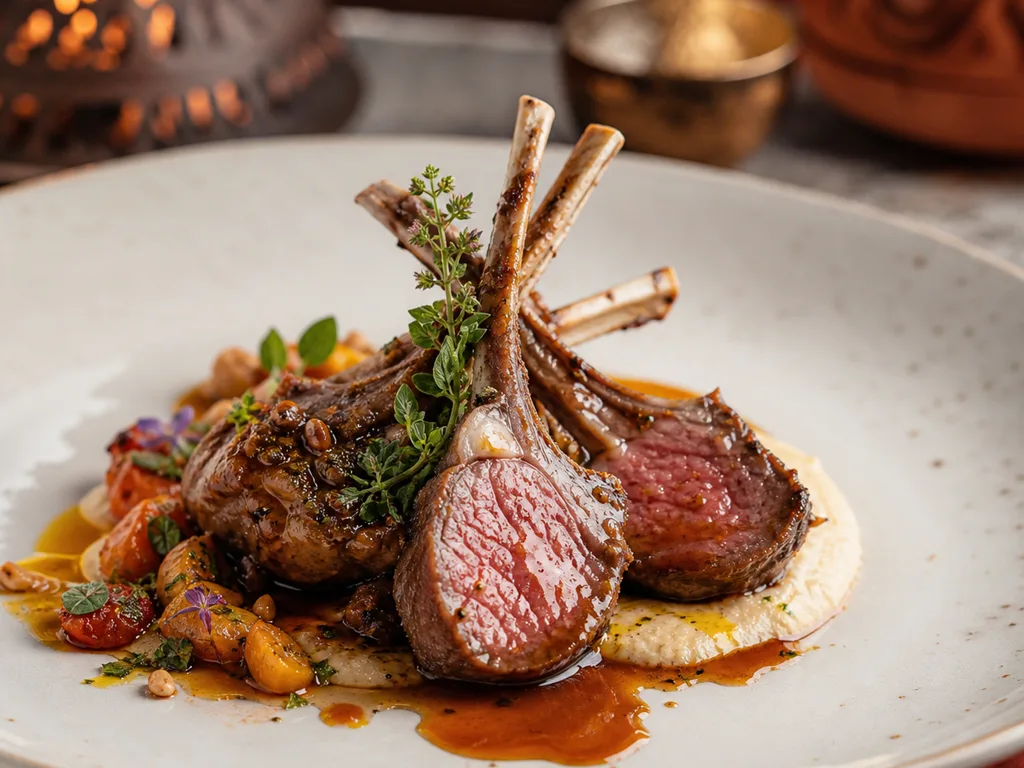 Plat gastronomique dressé à l’assiette